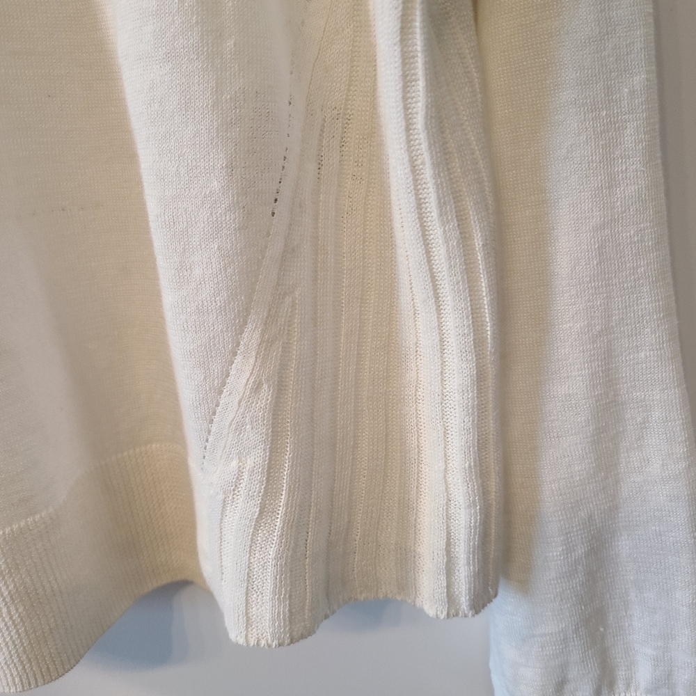 Acne Studios Phira Linen 100% linen sweater in WHITE - Picture 8 of 12